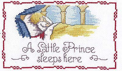 Little Prince Sleeps Here All Our Yesterdays Cross Stitch Kit by Faye Whittaker