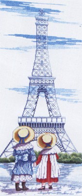 Eiffel Tower All Our Yesterdays Cross Stitch Kit by Faye Whittaker