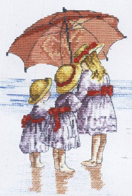 Three Girls All Our Yesterdays Cross Stitch Kit by Faye Whittaker