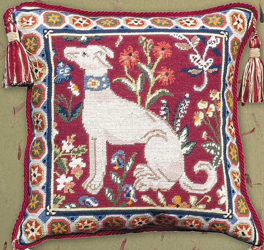 Medieval Dog Tapestry Needlepoint Kit by Glorafilia