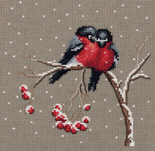Winter Birds Cross Stitch Kit by Klart