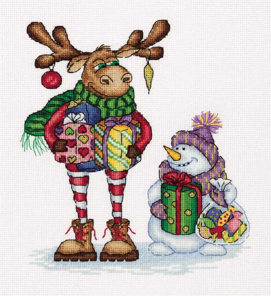 Visiting with Gifts Cross Stitch Kit by Klart