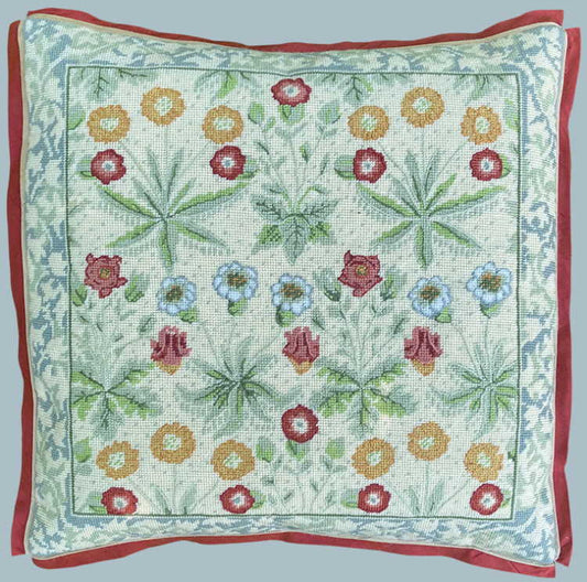 Daisies in the Garden William Morris Tapestry Needlepoint Kit by Glorafilia