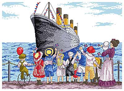 Titanic All Our Yesterdays Cross Stitch Kit by Faye Whittaker