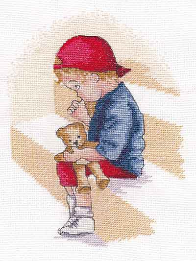 Naughty Step All Our Yesterdays Cross Stitch Kit by Faye Whittaker