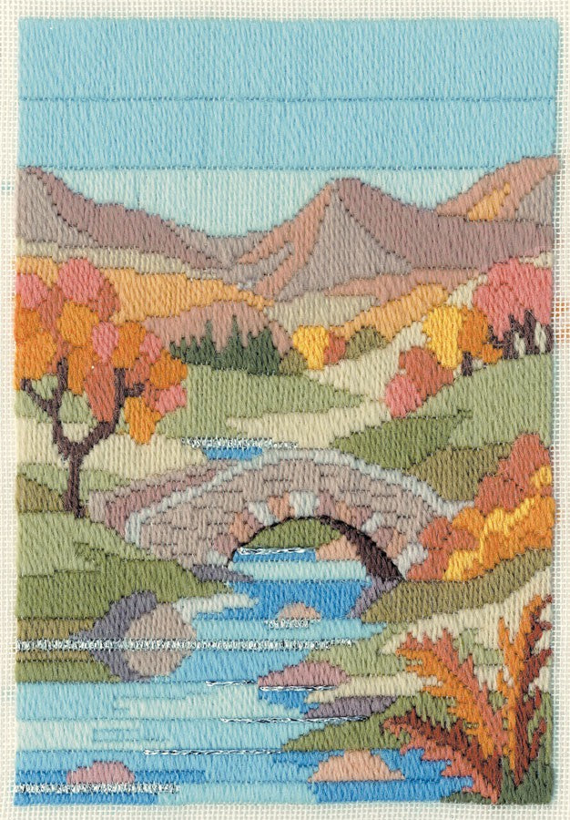 Mountain Autumn Long Stitch Kit by Derwentwater Designs