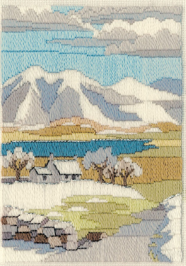 Mountain Winter Long Stitch Kit by Derwentwater Designs