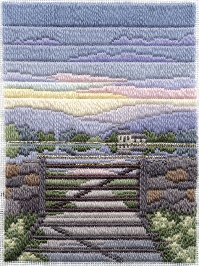 Spring Evening Long Stitch Kit by Derwentwater Designs