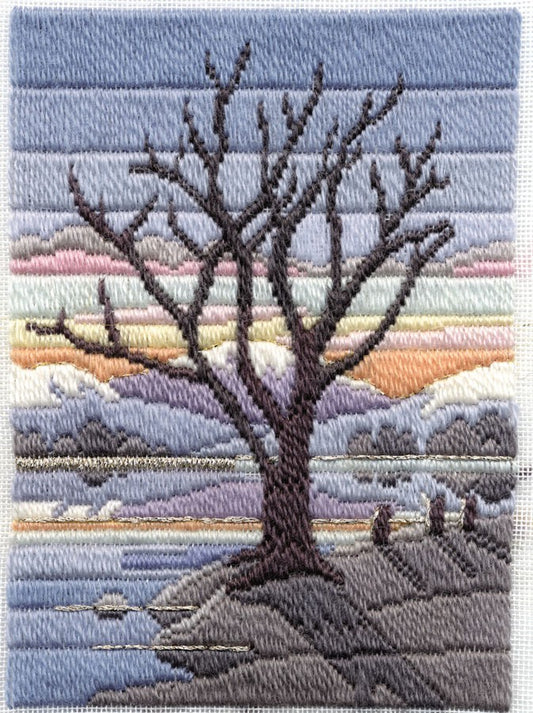 Winter Evening Long Stitch Kit by Derwentwater Designs