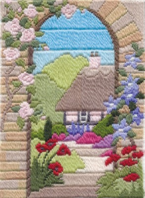 Summer Garden Long Stitch Kit by Derwentwater Designs