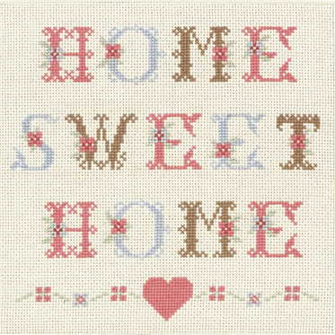 Home Sweet Home Sampler Cross Stitch Kit By Anchor