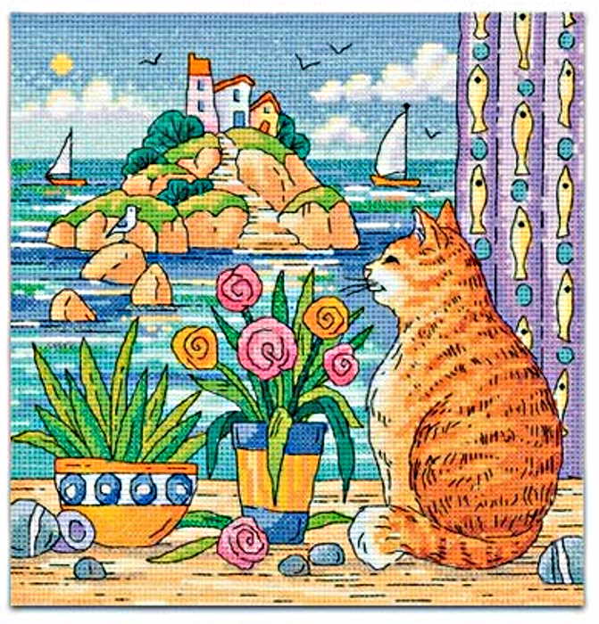 Island View Cross Stitch Kit by Heritage Crafts