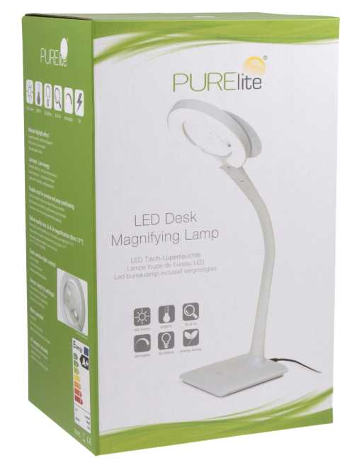 LED Desk Magnifying Lamp by Purlite