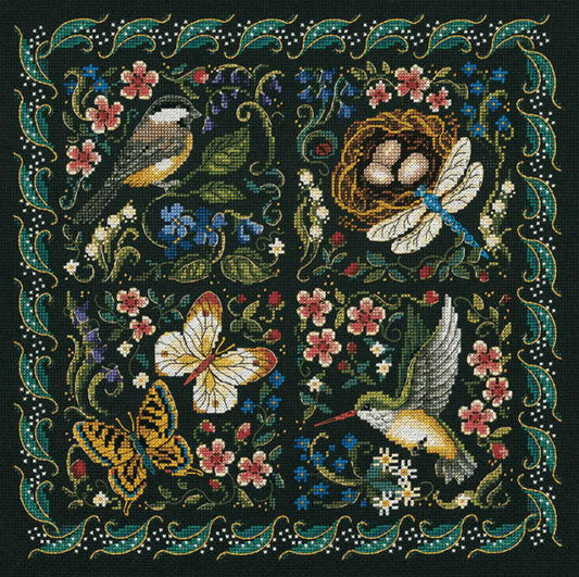 The Finery of Nature Cross Stitch Kit by Dimensions