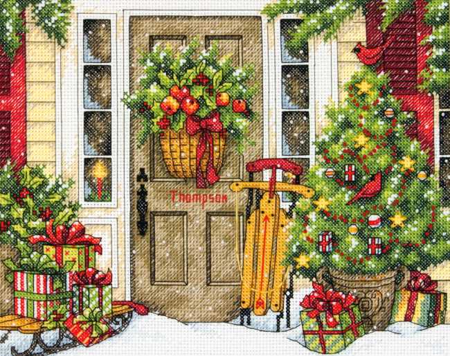 Home for the Holidays Cross Stitch Kit by Dimensions