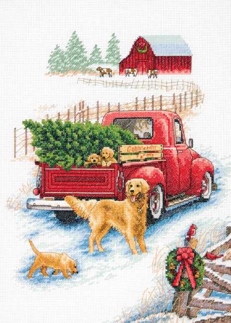Winter Ride Cross Stitch Kit by Dimensions