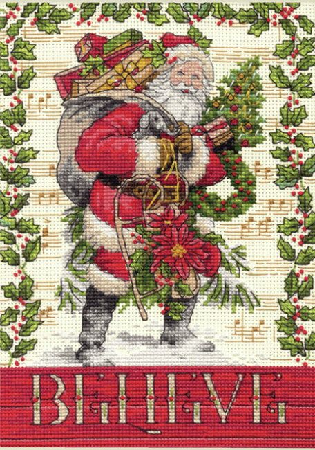 Believe in Santa Cross Stitch Kit by Dimensions