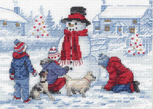 Building a Snowman Cross Stitch Kit by Dimensions