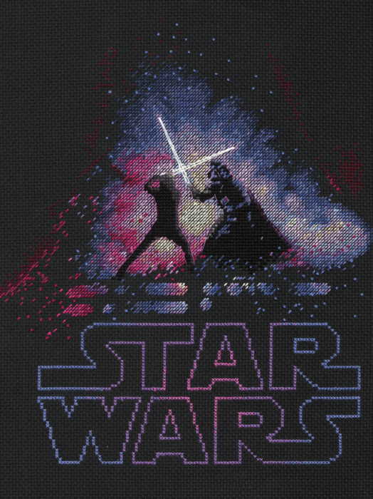 Luke and Darth Vader Star Wars Cross Stitch Kit by Dimensions