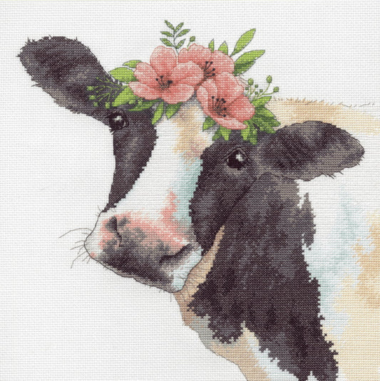 Sweet Cow Cross Stitch Kit by Dimensions