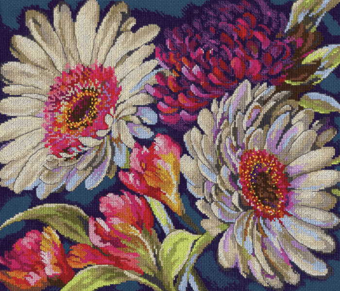 Fabulous Floral Cross Stitch Kit by Dimensions