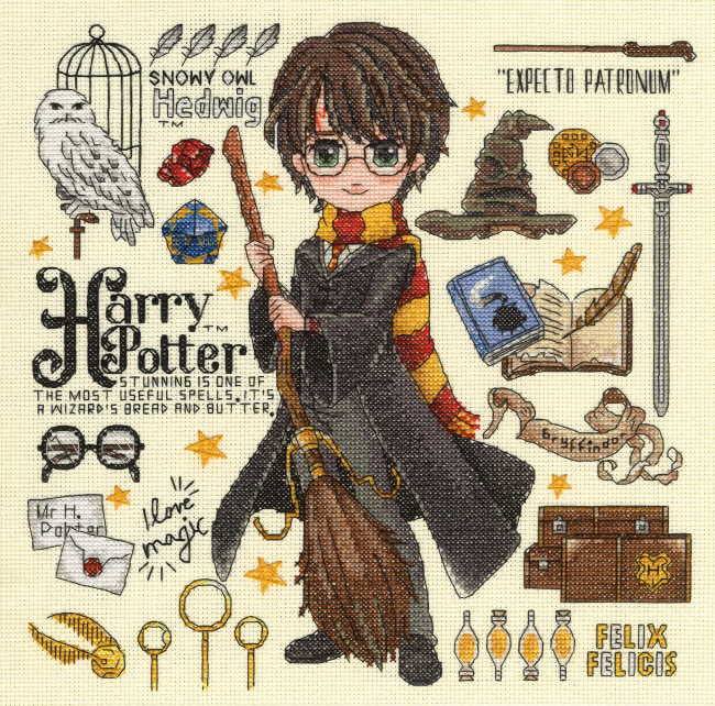 Harry Potter Magical Design Cross Stitch Kit by Dimensions