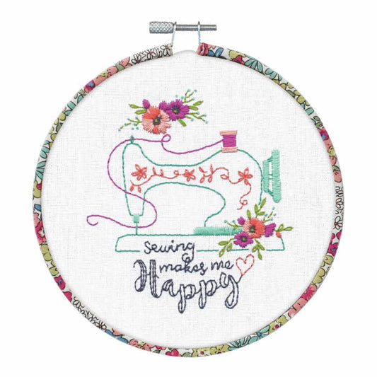 Sew Happy Embroidery Kit by Dimensions