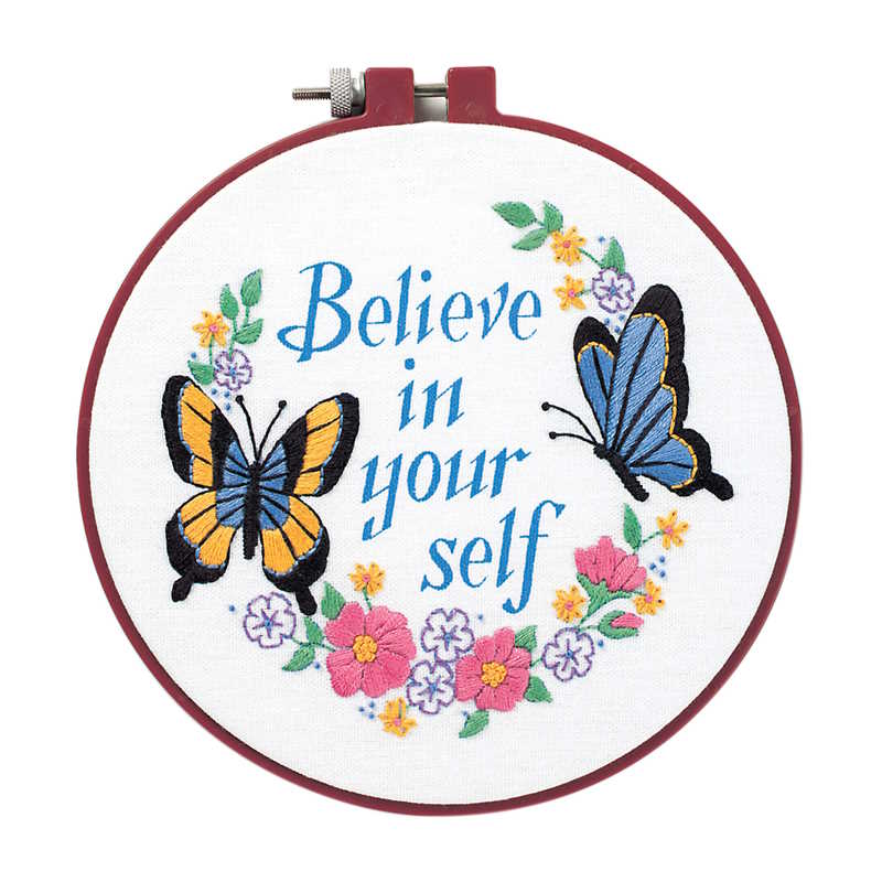 Believe in Yourself Embroidery Kit by Dimensions