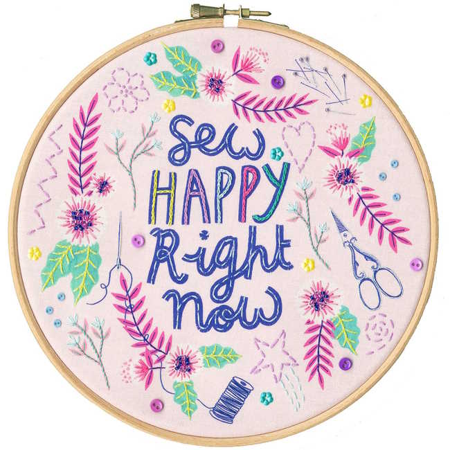Sew Happy Embroidery Kit By Bothy Threads