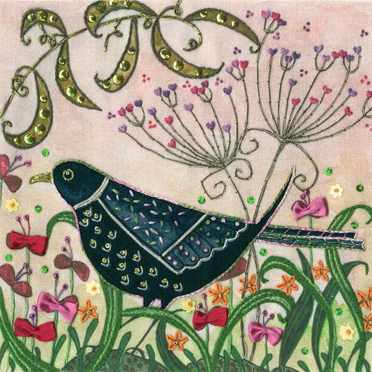 Blackbird Embroidery Kit By Bothy Threads