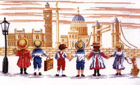 London All Our Yesterdays Cross Stitch Kit by Faye Whittaker