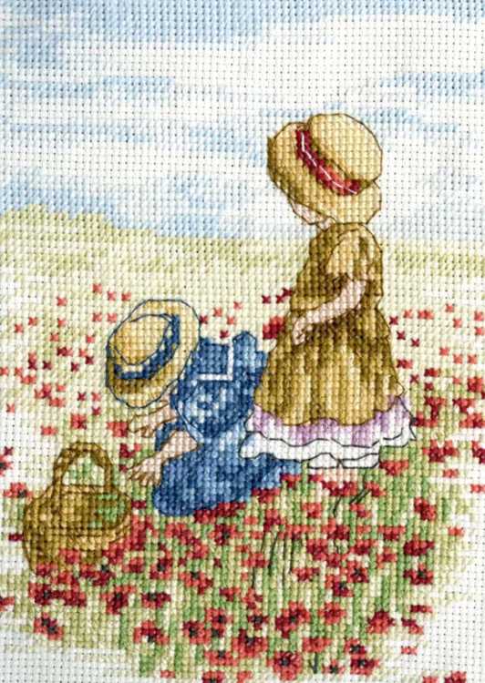 Poppy Fields All Our Yesterdays Cross Stitch Kit by Faye Whittaker