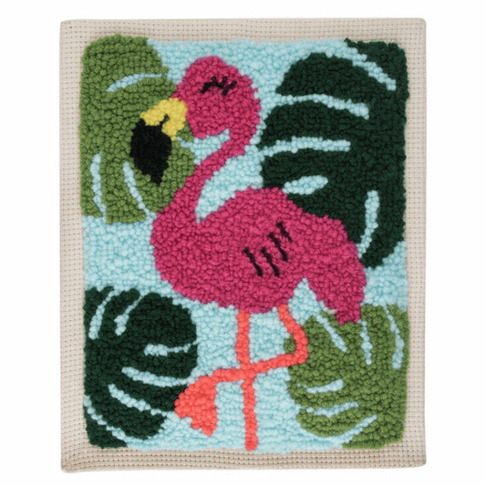 Flamingo Punch Needle Kit by Trimits