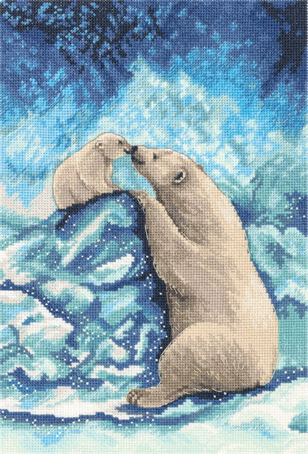 Polar Bears Cross Stitch Kit by PANNA