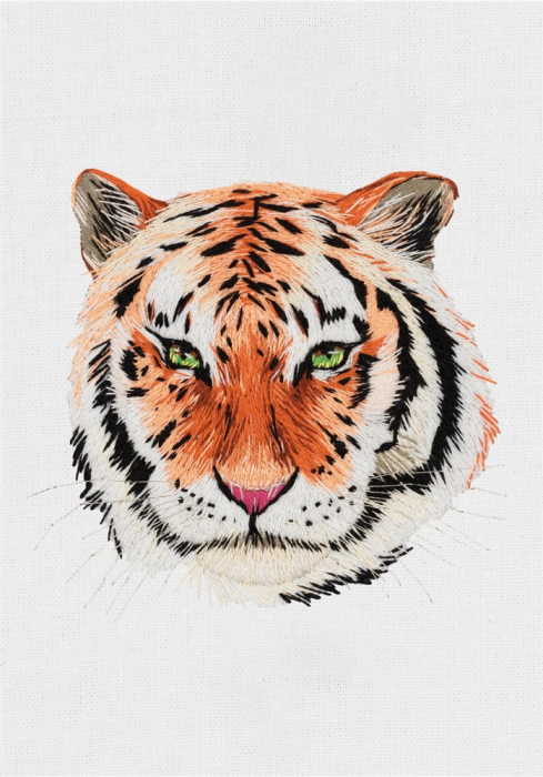 Tiger Embroidery Kit by PANNA
