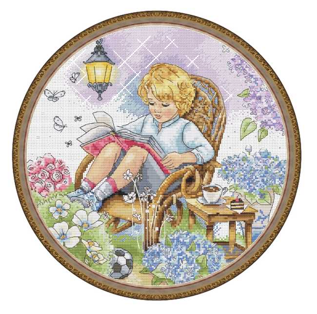 Fairy Garden Cross Stitch Kit by Merejka