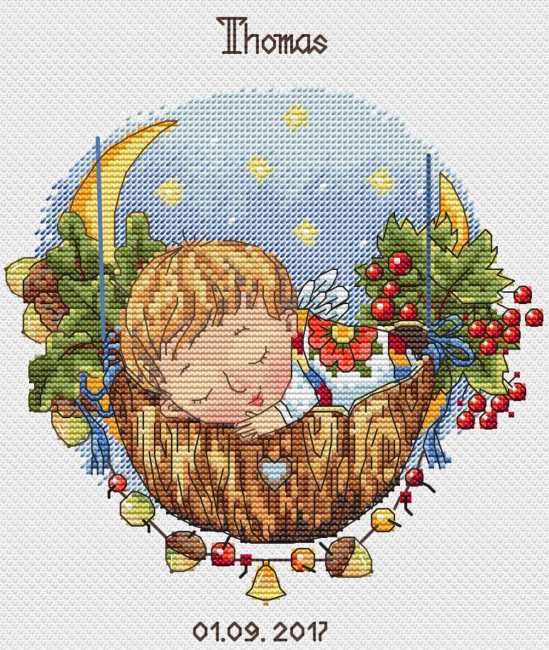 Lullaby for Son Cross Stitch Kit by Merejka