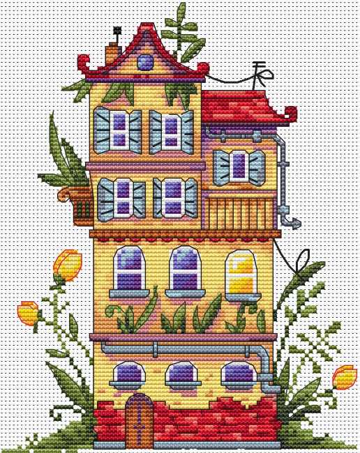 Spring House Cross Stitch Kit by Merejka