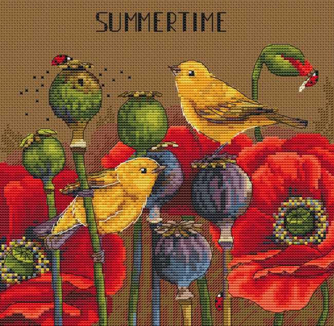 Summertime Cross Stitch Kit by Merejka