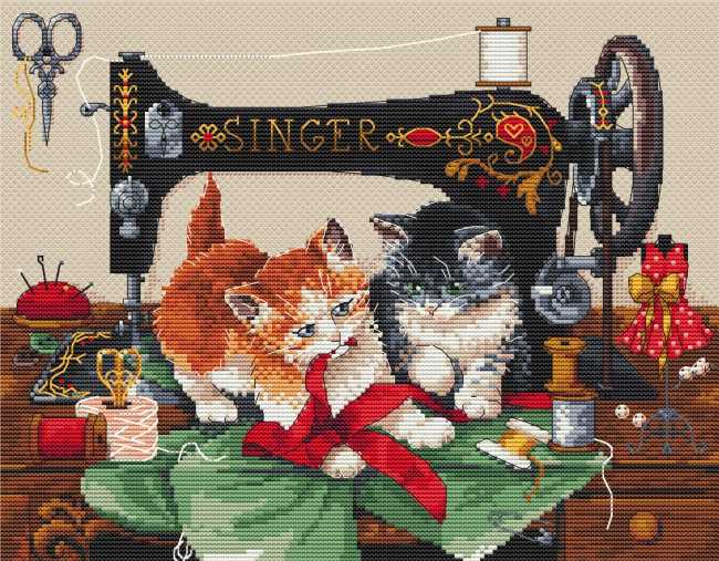 Players and Singer Cross Stitch Kit by Merejka