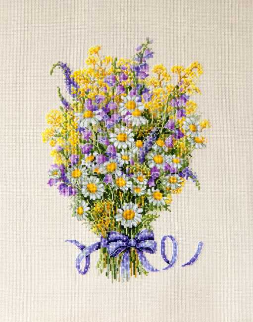 Summer Flowers Cross Stitch Kit by Merejka