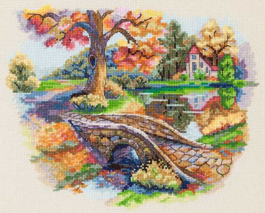 Autumn Landscape Cross Stitch Kit by Merejka