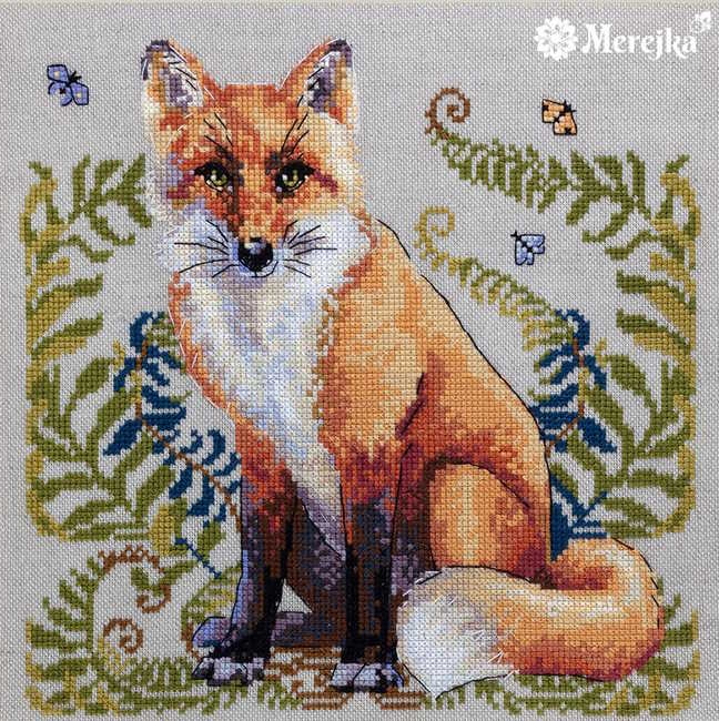 The Fox Cross Stitch Kit by Merejka