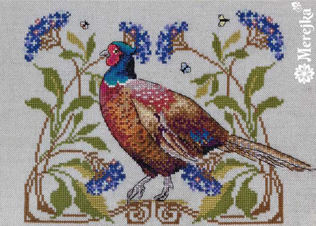The Pheasant Cross Stitch Kit by Merejka