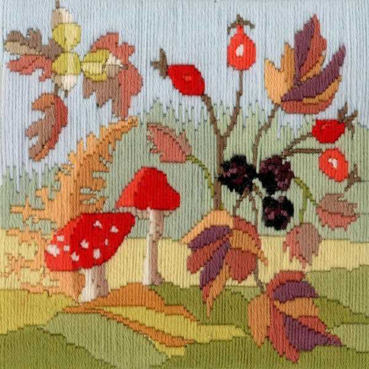 Autumn Long Stitch Kit by Derwentwater Designs