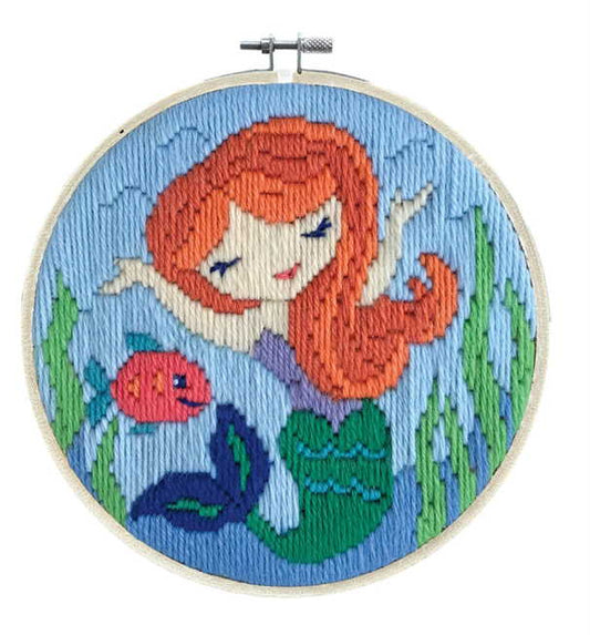 Mermaid Song Long Stitch Kit by Needleart World