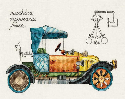 Clockwork Vehicle Cross Stitch Kit by PANNA