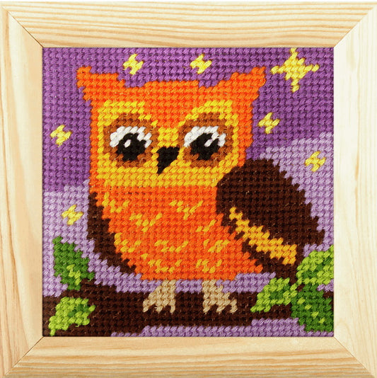 Owl Beginners Tapestry Kit by Orchidea