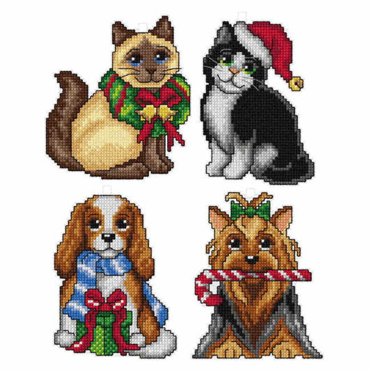 Christmas Pets Cross Stitch Kit by Orchidea