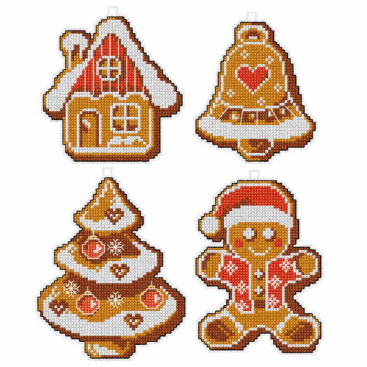 Gingerbread Men Cross Stitch Kit by Orchidea